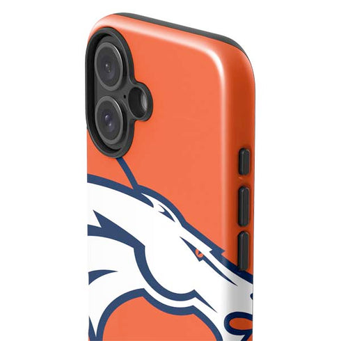 NFL Denver Broncos Large Logo iPhone 16 Plus Impact Case